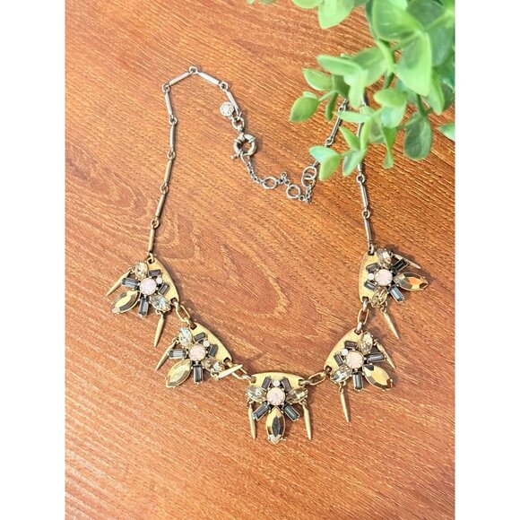 Jcrew Bee Style Rhinestones Statement Necklace - Picture 4 of 8